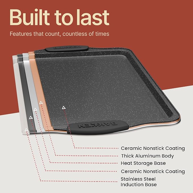 BAKKEN Cookie Sheets for Baking Nonstick Set - Image 9