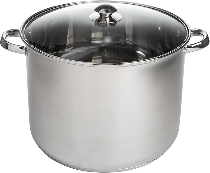 Ecolution Stainless Steel Stock Pot, Encapsulated Induction Ready Cooking Pot by Ecolution