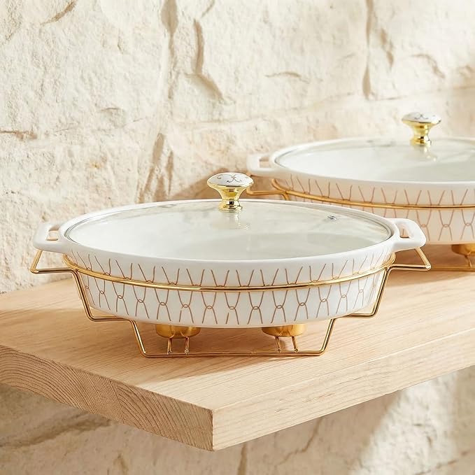 12" x 8" Ceramic Oval Casserole Dish - Image 6