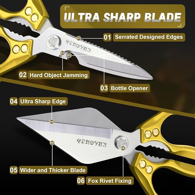 Dream Reach Kitchen Scissors Heavy Duty Kitchen Shears - Image 3