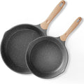 JEETEE Nonstick Frying Pans Set, Skillets Set 2 Pcs, Nonstick Omelette Skillet by JEETEE