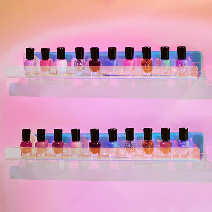 upsimples Acrylic Shelves for Wall Decor, Nail Polish, Wall Organizer for - Image 5