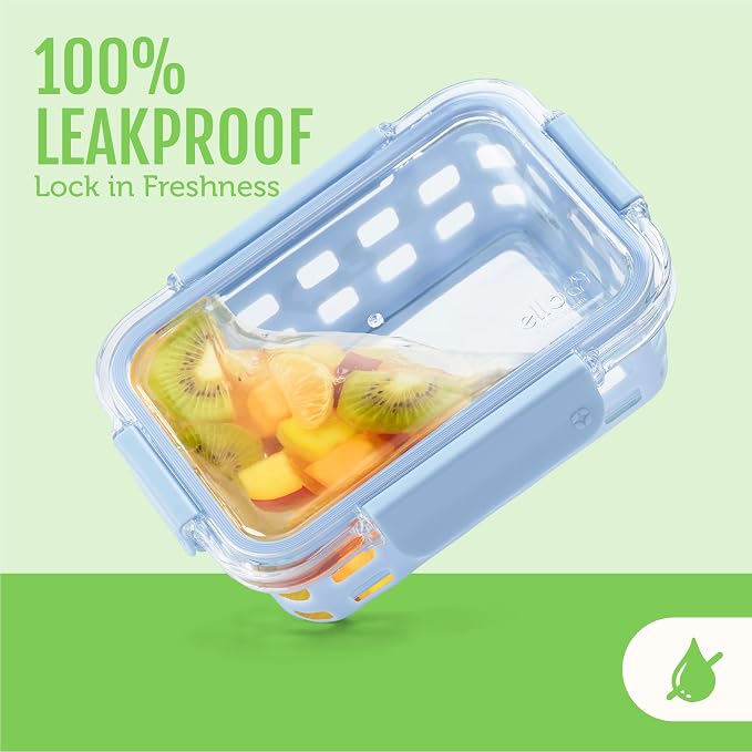 Ello Duraglass 3.4 Cup Meal Prep Sets 10Pc, 5 Pack Set- Glass Food Storage - Image 5