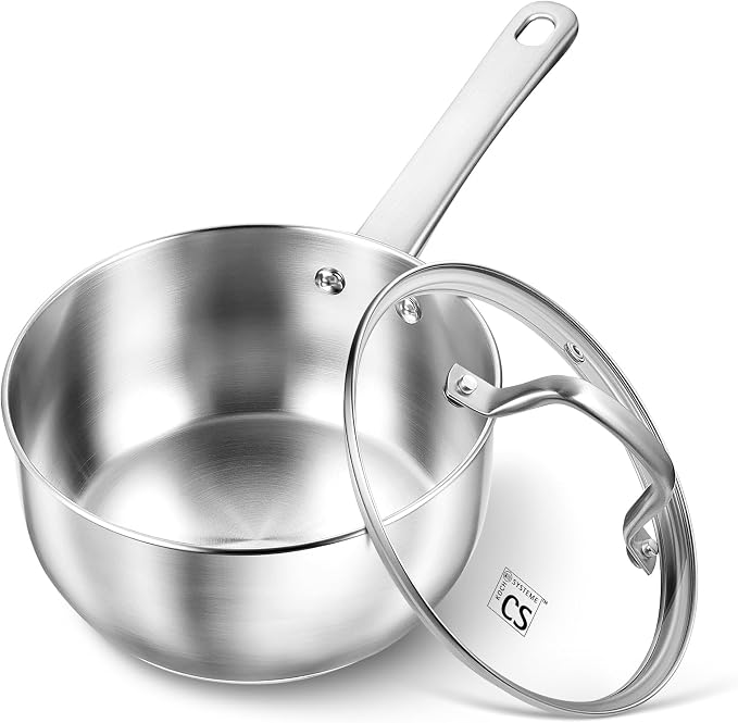 KOCH SYSTEME CS Stainless Steel Saucepan, 2 Quart Stainless Steel Sauce Pan by KOCHSYSTEMECS
