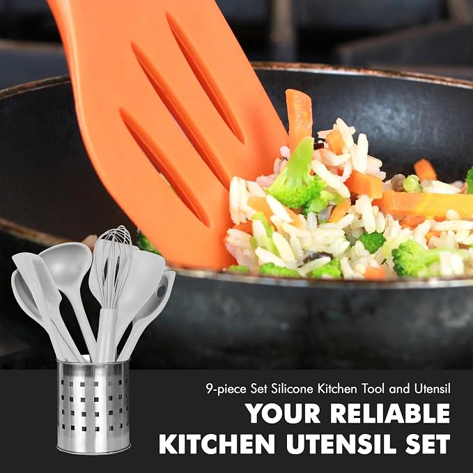 Chef Craft - Premium Silicone Kitchen Tools and Utensils Set, Non-Scratch - Image 5