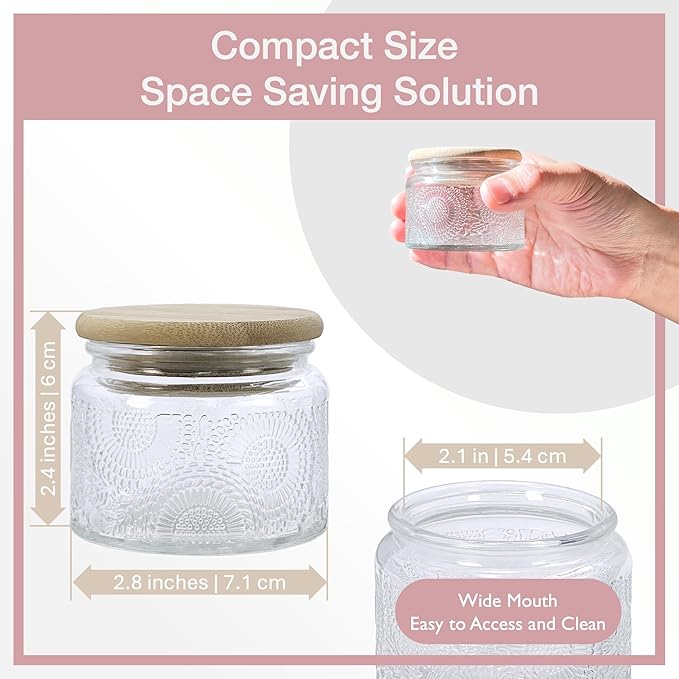 4 oz Colored Mini Glass Jars - Image 3