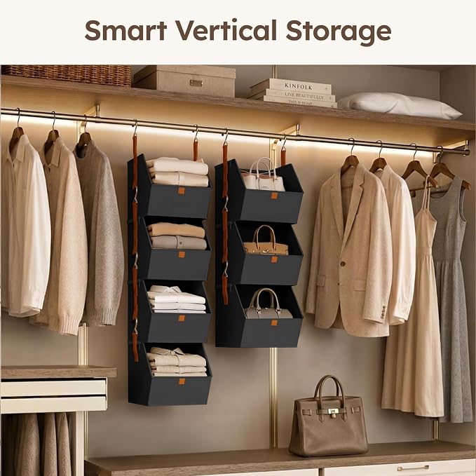 Homsorout Hanging Closet Organizer 4 Tier - Image 4