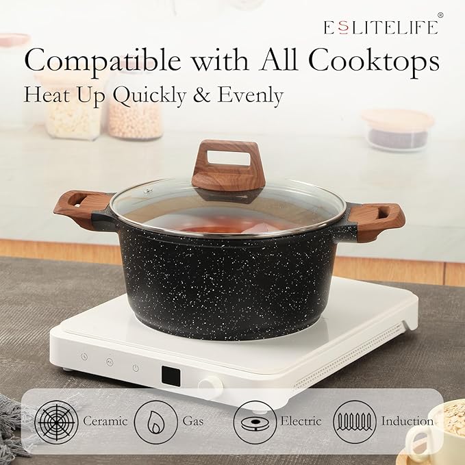 ESLITE LIFE Nonstick Stock Pot - Image 5