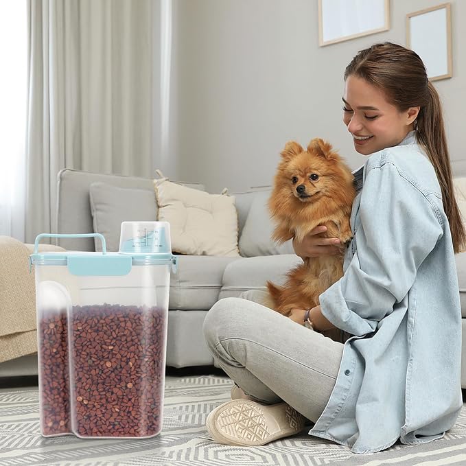 LEAWALK 5Lbs Airtight Cat Dog Food Storage Container - Image 7