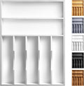 Kitchen Bamboo Silverware Organizer, Kitchen Drawer Organizer by oridom