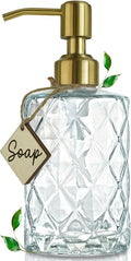 JASAI Diamond Design Glass Soap Dispenser by JASAIHOME