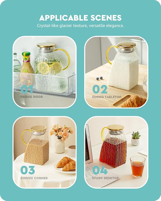 Baffect Water Pitcher, Glass Pitcher - Image 5