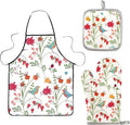3 Pcs Kitchen Stuff, Kitchen Oven Mitts and Pot Holders Sets by Qchengsan