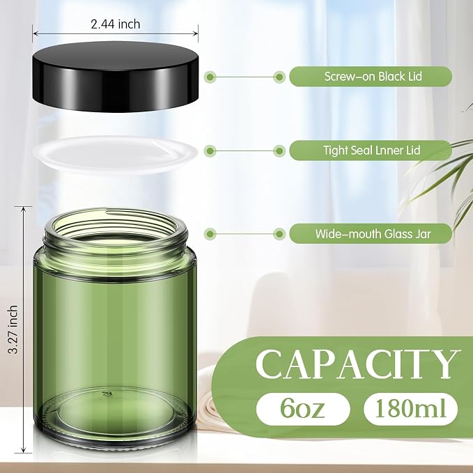 Domensi 24 Pcs Bulk 6oz Glass Jars - Image 2