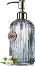 JASAI 18 Oz Vertical Stripes Kitchen Soap Dispenser by JASAIHOME