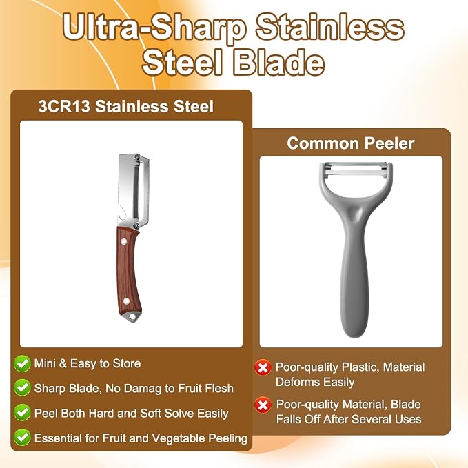 2PCS Multifunctional Vegetable Peeler, 2 in 1 Multi Functional Vegetable Peeler - Image 8