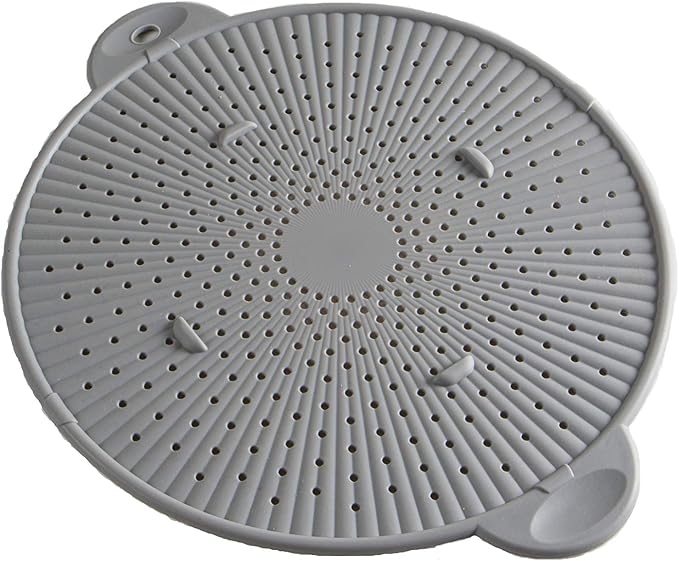 Silicone Splatter Screen, Protect Stovetop and Counters, 3-in-1 Silicone by Simply+Served
