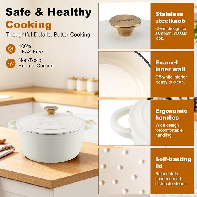 Enameled Cast Iron Dutch Oven - Image 6