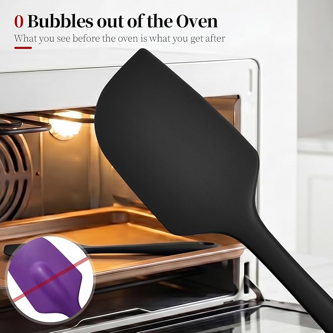 600ºF Heat Resistant Spatula, 11.34 inch High Heat Food Safe Semless Kitchen - Image 4