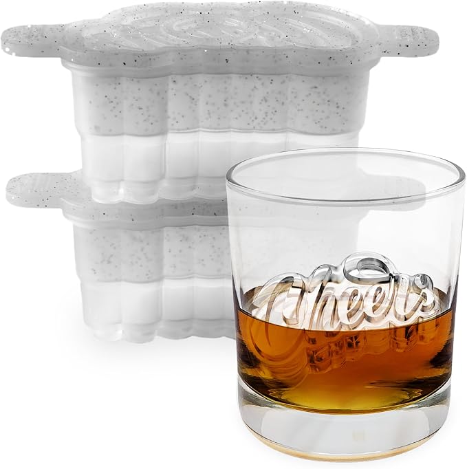 Tovolo Cheers Ice Mold Pack of 2 Craft Ice Cube Molds by Tovolo