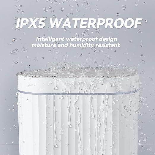 ELPHECO Bathroom Trash can Motion Sensor, AutomaticGarbage can, Slim Plastic - Image 5