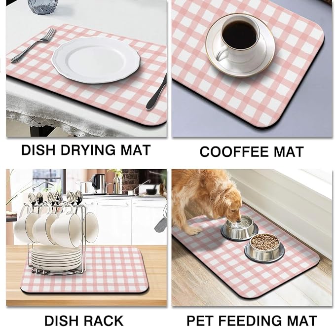 Dish Drying Mat for Kitchen Counter 2 Pack - Image 6
