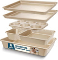 Baking Pans Set, Nonstick Stackable Bakeware Sets, Oven Pans by AIVIKI