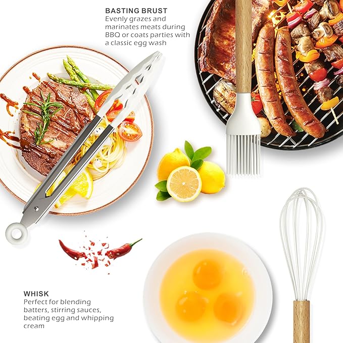 oannao Silicone Cooking Utensils Set - Image 3
