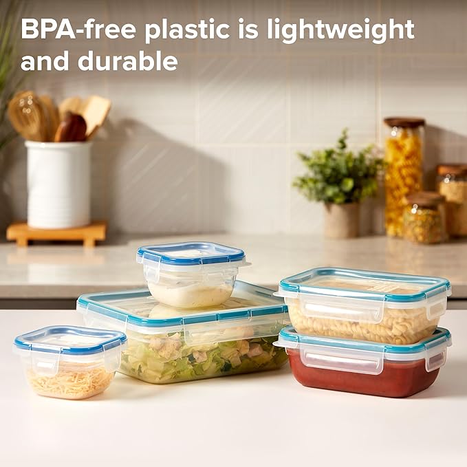 Snapware Plastic Total Solution 5-Pack Food Storage Containers Set, Leakproof & - Image 3