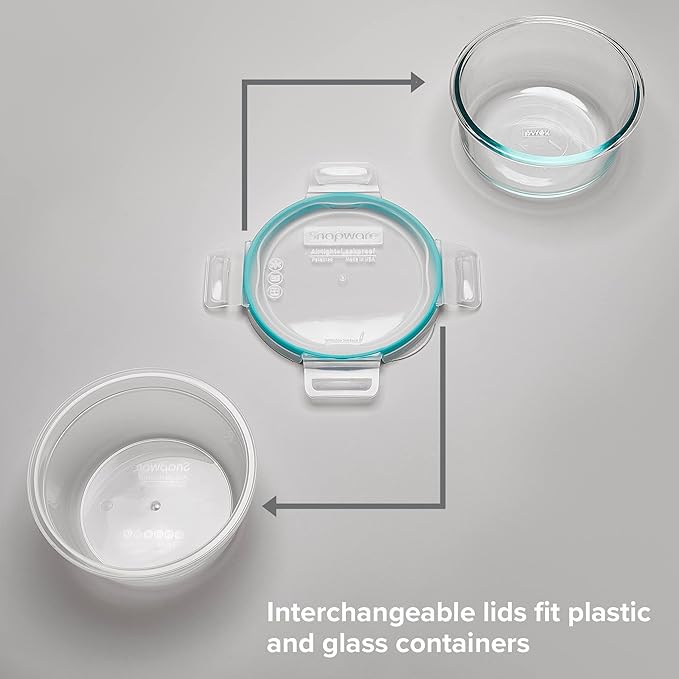 Snapware Plastic Total Solutions Food Storage Containers Set, Airtight & - Image 5
