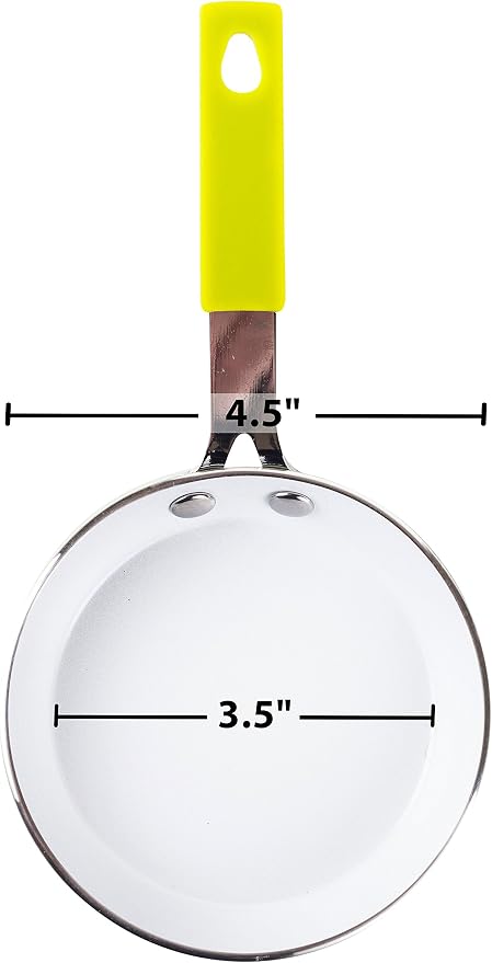 Good Living 3.5" Fast-Heating Aluminum Single-Egg Pan, Colors Vary, Non-Stick - Image 4
