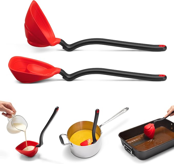 Dreamfarm Fladle Fold-Flat, Space-Saving Serving & Cooking Ladle Measures up to - Image 3