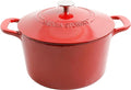MARTHA STEWART Gatwick 7-Quart Enamel Cast Iron Dutch Oven – Red Ombre – by MarthaStewart