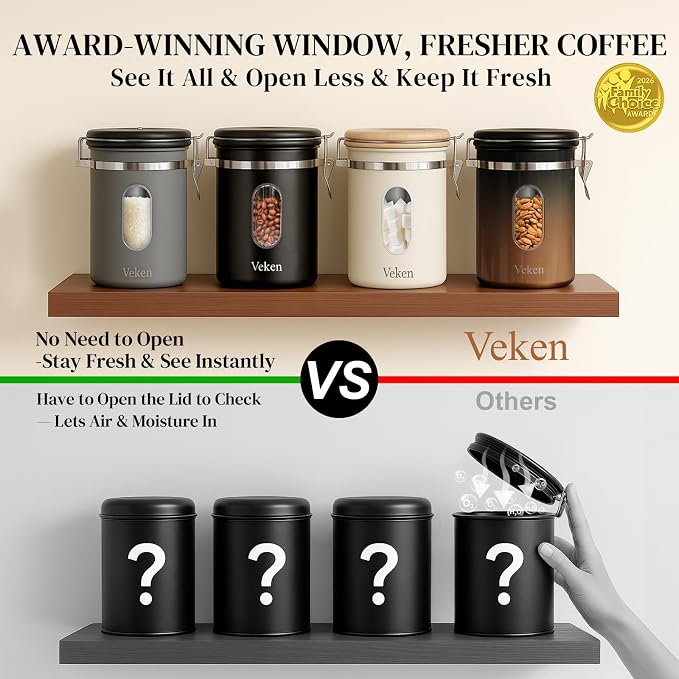 Veken Coffee Sugar Canister - Image 3