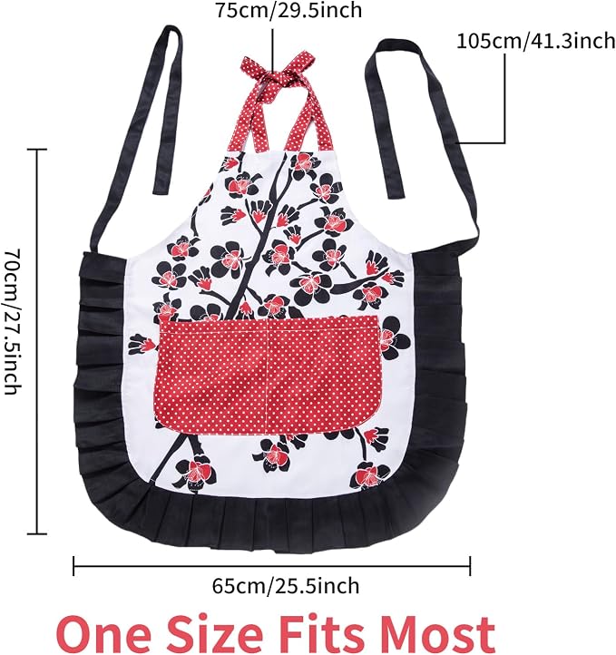 Lovely Flower Pattern Retro Aprons - Image 6