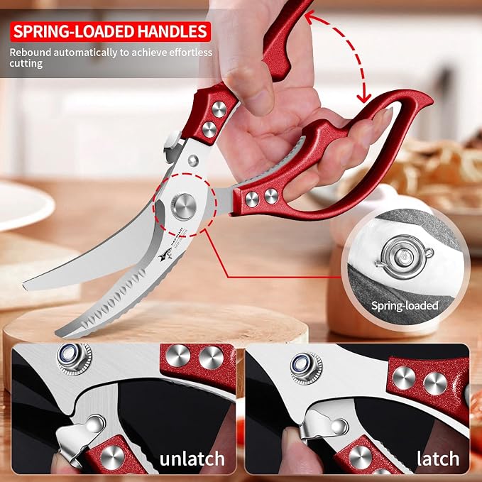 MAD SHARK Professional Heavy Duty Poultry Shears - Image 5