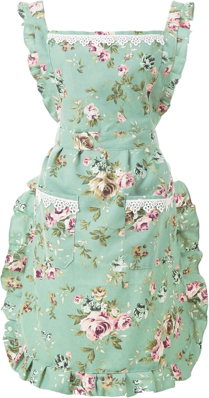 Funny Aprons for Women with Pockets, Kitchen Cooking Grilling Bbq Cute Chef by Aoomzoon