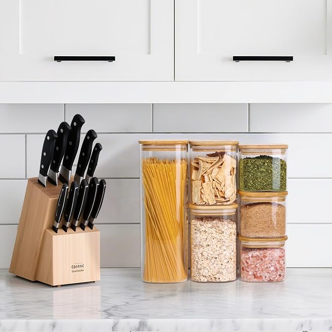 ComSaf Glass Spaghetti Pasta Storage Containers - Image 6