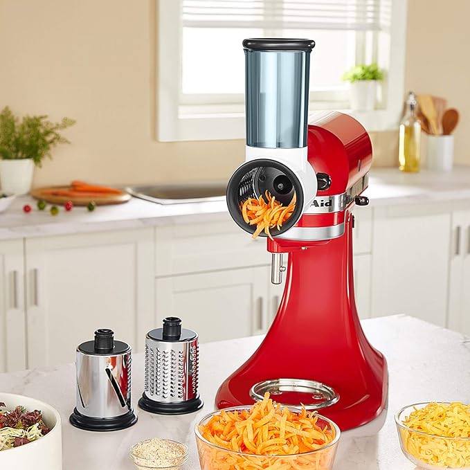 Slicer Shredder Attachment for KitchenAid Stand Mixer, Cheese Grater Attachment - Image 2