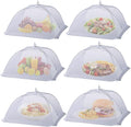 6 Pack Food Covers for Outside Mesh, Food Nets for Outdoors Large Food Covers by TEMOGU