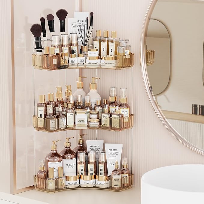 Asayuee 3-Tier Corner Bathroom Counter Organizer by Asayuee