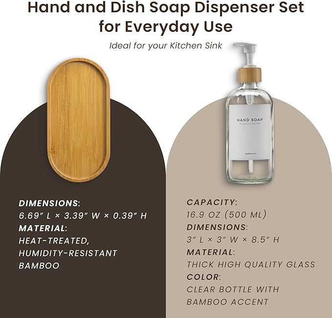 MaisoNovo Glass Dish Soap Dispenser - Image 4