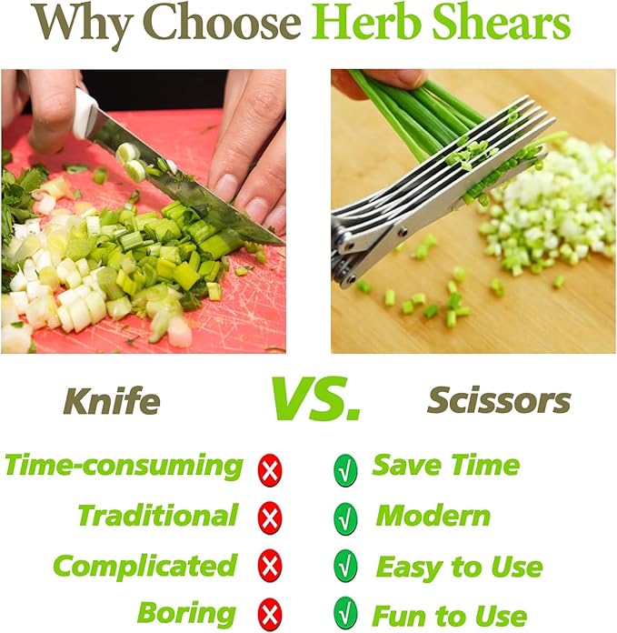 2026 Upgraded Herb Scissors, Effortless Herb Shears Cutter Tool - Image 4