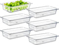CURTA 6-Pack 1/3 Size 2.5" Deep NSF Polycarbonate Food Pans | Dishwasher & by CURTA