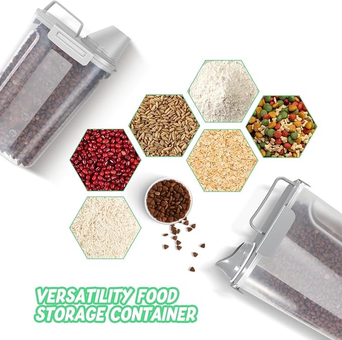Dog Food Storage Container, Upgraded Large Nozzle BPA-free, 8-12 LBS Plastic - Image 2