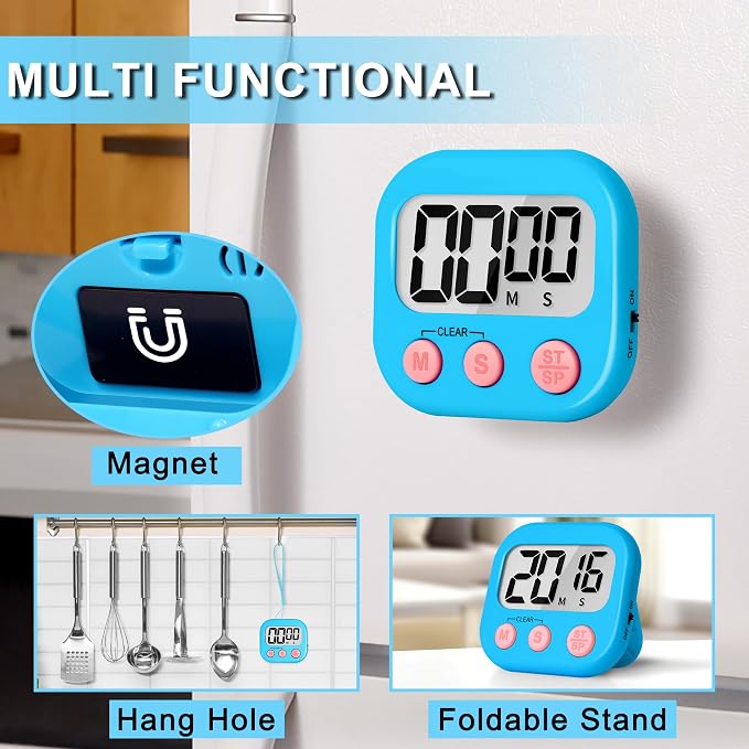 ZILLEEN Classroom Timer for Kids Teachers 2 Pack Digital Timers - Image 2