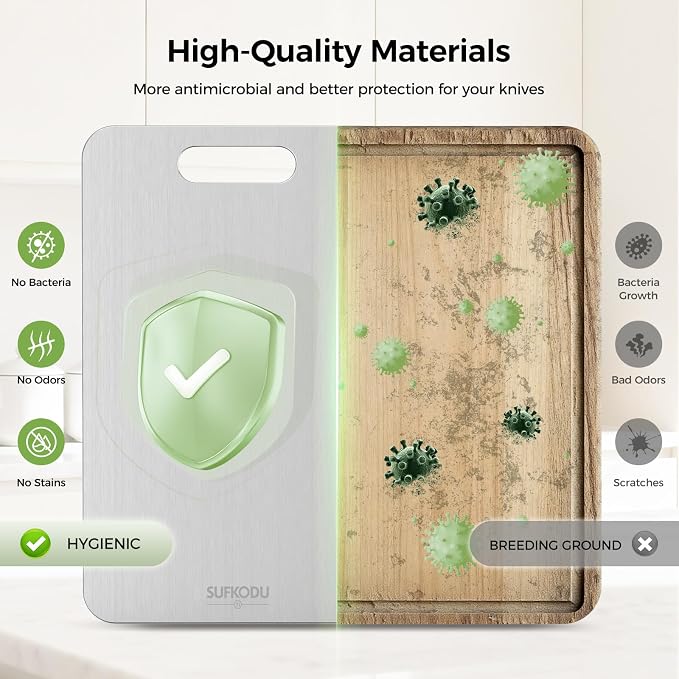 Titanium Cutting Board Set of 3, Titanium Cutting Boards - Image 4