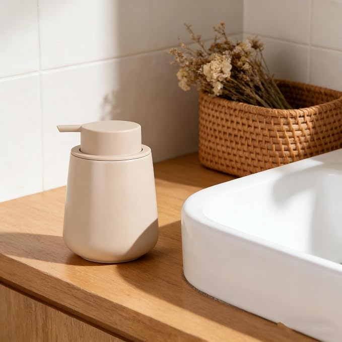 Bosilunlife Ceramic Foaming Soap Dispenser - 12Oz Bathroom Countertop Kitchen - Image 6