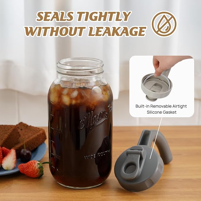 Soligt Glass Mason Jar Pitcher - Image 3