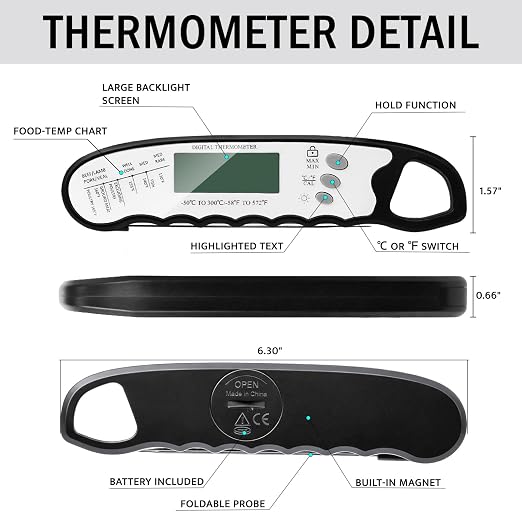 COOLMI Digital Meat Thermometer - Image 8